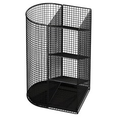 HICKIES 網狀鐵製立架 咖啡廳 美容院 大容量雨傘架 R02, 1個, 黑色