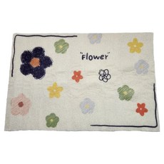 미소로운 로맨틱 플라워 미끄럼방지 욕실 매트, style1, 1개