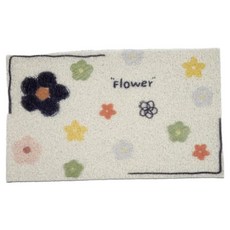 미소로운 로맨틱 플라워 미끄럼방지 욕실 매트, style1, 1개