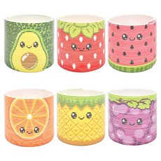 水果彩虹色環彈簧多合一6件組, 1套, 混合色