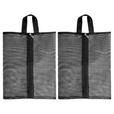 MONACO OLIVE 游泳池網眼拖鞋袋, 2個, 黑色