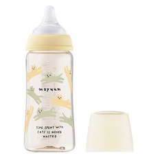 모윰 3세대 PPSU 올인원 젖병 유꼭지 위드캣, 옐로우, 330ml, 1개