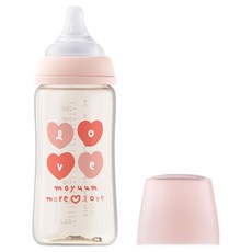 모윰 3세대 PPSU 올인원 젖병 유꼭지 모어러브, 체리, 270ml, 1개