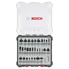 BOSCH 博世 修邊機鑽頭 30件混合 6mm柄套組 2607017474, 1套