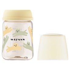 모윰 3세대 PPSU 올인원 젖병 노꼭지 위드캣, 옐로우, 170ml, 1개