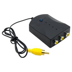 Coms RCA 3-1 視訊分配器 + 複合式轉接器套組, 1套, 60cm