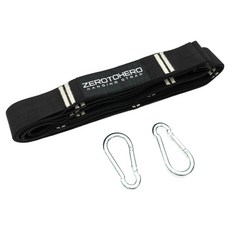 ZERO TO HERO 負重式腕力滾輪用可調長度懸掛帶 前臂訓練器材套組, 1套, 黑色