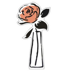 안나앤유 고급스러운 화병 모양 명함 홀더 메모 꽂이, F, 1개