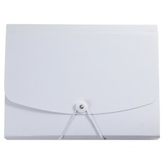올인셀 깔끔한 아코디언 파일 13칸 A4, 화이트, 1개