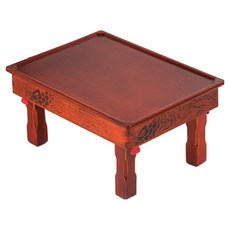 homeos 傳統原木桌 04 南原直腳摺疊桌 1.5尺, 赤褐色