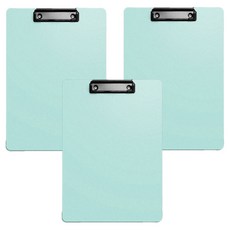 재마로 오피랩 PP 컬러 클립보드 A4 31.5 x 22.5 cm, 민트, 3개