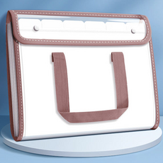 올인셀 다용도 업그레이드 가로 아코디언 파일 13칸 A4 + 스티커 세트, 핑크(파일), 1세트