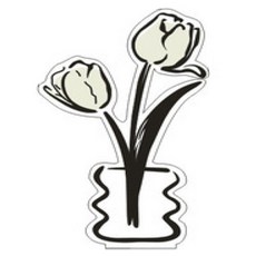 안나앤유 고급스러운 화병 모양 명함 홀더 메모 꽂이, C, 1개