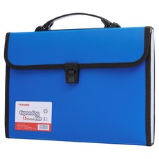 All-in-cell 摩登風琴夾 13格 A4, 1個, 藍色