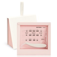 Ollio 免膠水假睫毛套組 自然款, 1個, 單一顏色