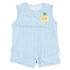 ORGANICMOM 兒童透氣Fine無袖內衣上衣+下身套裝 MHMP1B01