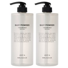 AVCA 純淨溫和香氛沐浴乳 嬰兒爽身粉香, 800ml, 2個