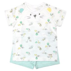 오가닉맘 남아용 통기성 터미ST 반소내의 상의 + 하의 세트 MEM4EE18