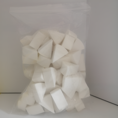 Wontique 大容量美妝化妝粉撲 圓三角形, 單一顏色, 100個