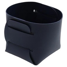 KODACHIEF 가죽 책상정리 사무용 수납함 10 x 10 x 10 cm, 네이비, 1단