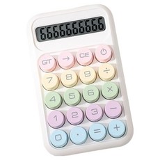 쿠쏘 휴대용 계산기, 화이트 819plus, 1개