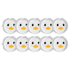 I'CLE 插座防觸電矽膠保護套, 小鴨白, 10個