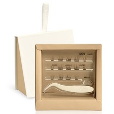 Ollio 免膠水假睫毛套組 柔軟款, 1個, 棕色