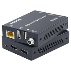 Coms HDMI KVM 中繼器 70m 4K 60Hz 鍵盤滑鼠連接, 1個, 1個
