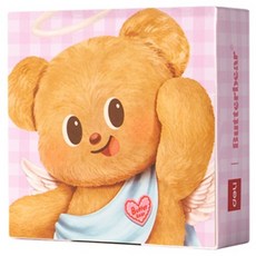 델리 버터베어 무접착 떡메모지, 핑크, 1개, 249매