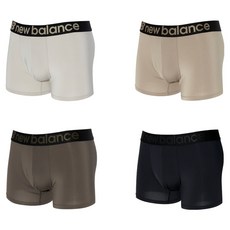 New Balance 男性旅行大標誌四角褲4件組
