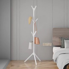 파보라보 조립식 트리 스탠드 옷걸이 2발 160 x 50 cm, 화이트