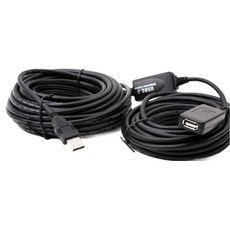 컴스 리피터 USB2.0 일체형 무전원 15m, 1개