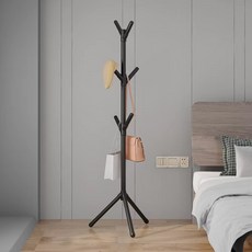 Paborabo 組裝式樹形立式衣架 雙腳 160 x 50 cm, 黑色