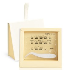 Ollio Wispy 免膠水假睫毛套組, 1個, 黑色