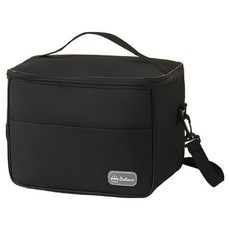 Baosle 多用途輕便保溫保冷便當袋, 1個, 黑色