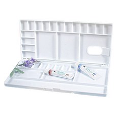 Dailo 美術用顏料調色盤 白色 29 x 12.8 cm, 1個, 31格