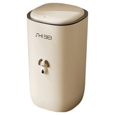 SHI BEI 家用垃圾桶 按壓式垃圾桶 16L, 白色