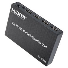 컴스 HDMI 매트릭스 선택기 2x4 Matrix 4K 60Hz, 혼합색상, 1개, TB656
