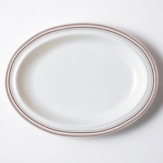 시라쿠스 메이플 타원접시, 코지 그레이, 1개