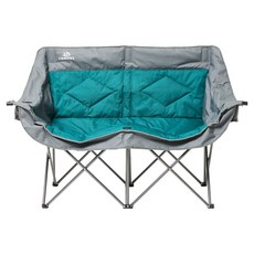 LIBERO 비위드 와이드 캠핑 2인용 벤치체어, 1개, 다크그린