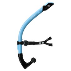 Squalo 中央呼吸管 SE-03, 天藍色 + 黑色