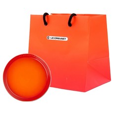 LE CREUSET Neo 圓形盤 17cm, 1個, 橘色, 盤子 + 購物袋