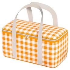 Denvillier 多功能保冷袋, 1個, 淺黃色格紋