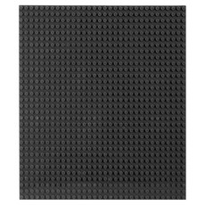 I'CLE 兒童相容積木遊戲底板 48x32格, 黑色, 1個