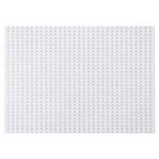 I'CLE 兒童用相容積木遊戲底板 64x32格, 1個, 白色