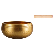 Dimis 西藏冥想頌缽 缽+棒 缽口直徑8cm 套組, 1套, 混合色