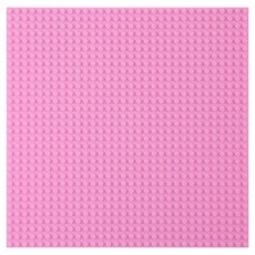 I'CLE 兒童用相容積木遊戲底板 50x50格, 粉紅色, 1個