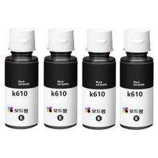 모드팜 삼성 INK-K610 호환잉크 세트 SL-T1670W / T2270W / J1560W / T2170W, 검정, 4개