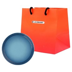 르크루제 네오 얕은 디쉬 22cm, 마린, 접시 + 쇼핑백, 1개