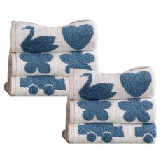 FRAMBOISE Coddle 竹纖維高磅數毛巾 210g x 3款 x 2入組, 1套, Momo 汽車, Romy 兔子, Schuni 天鵝